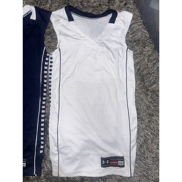 Under Armour Basketball Jersey Lot Of 2 Adult White SLIM Blank Size S Polyester - Picture 2 of 9